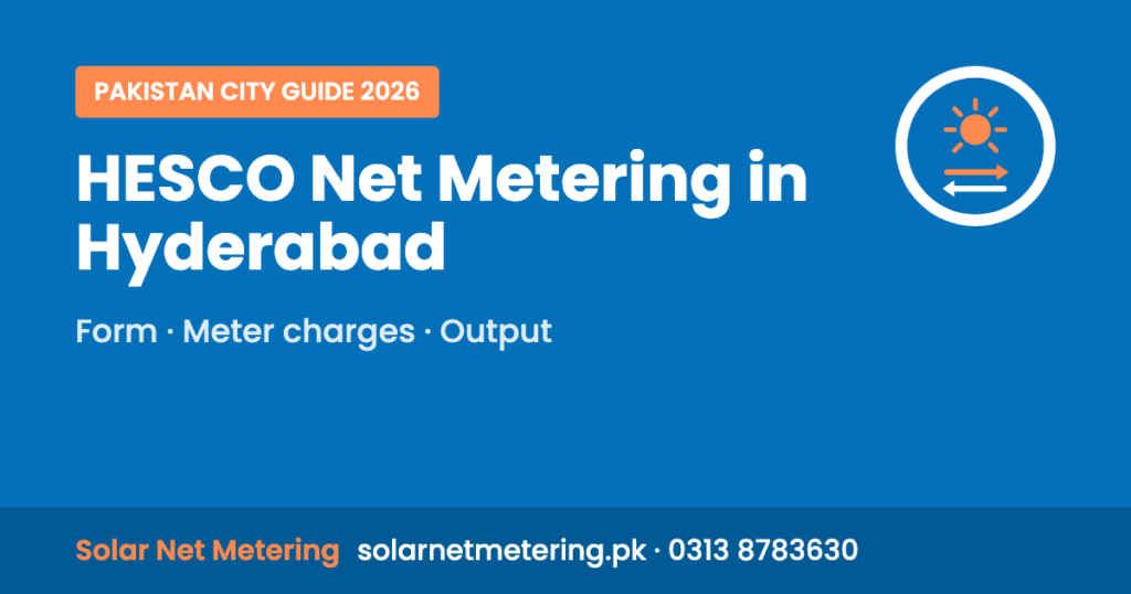 HESCO Net Metering in Hyderabad: Form, Meter charges, Output