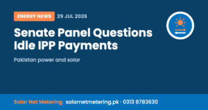 Senate Panel Questions Capacity Payments to Idle IPPs, Calls for NEPRA Audit